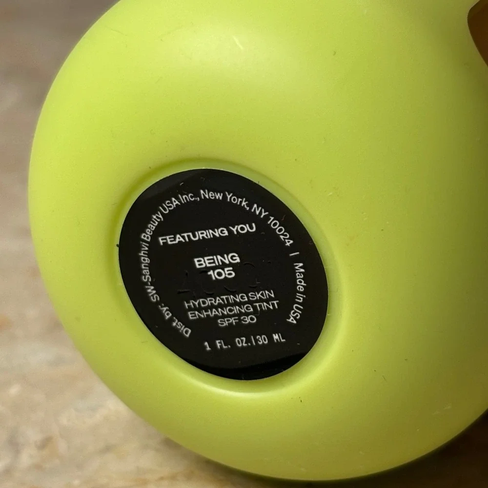 WYN BEAUTY Hydrating Skin Enhancing Tint SPF‎ 30 1oz Being 105 Neon Yellow